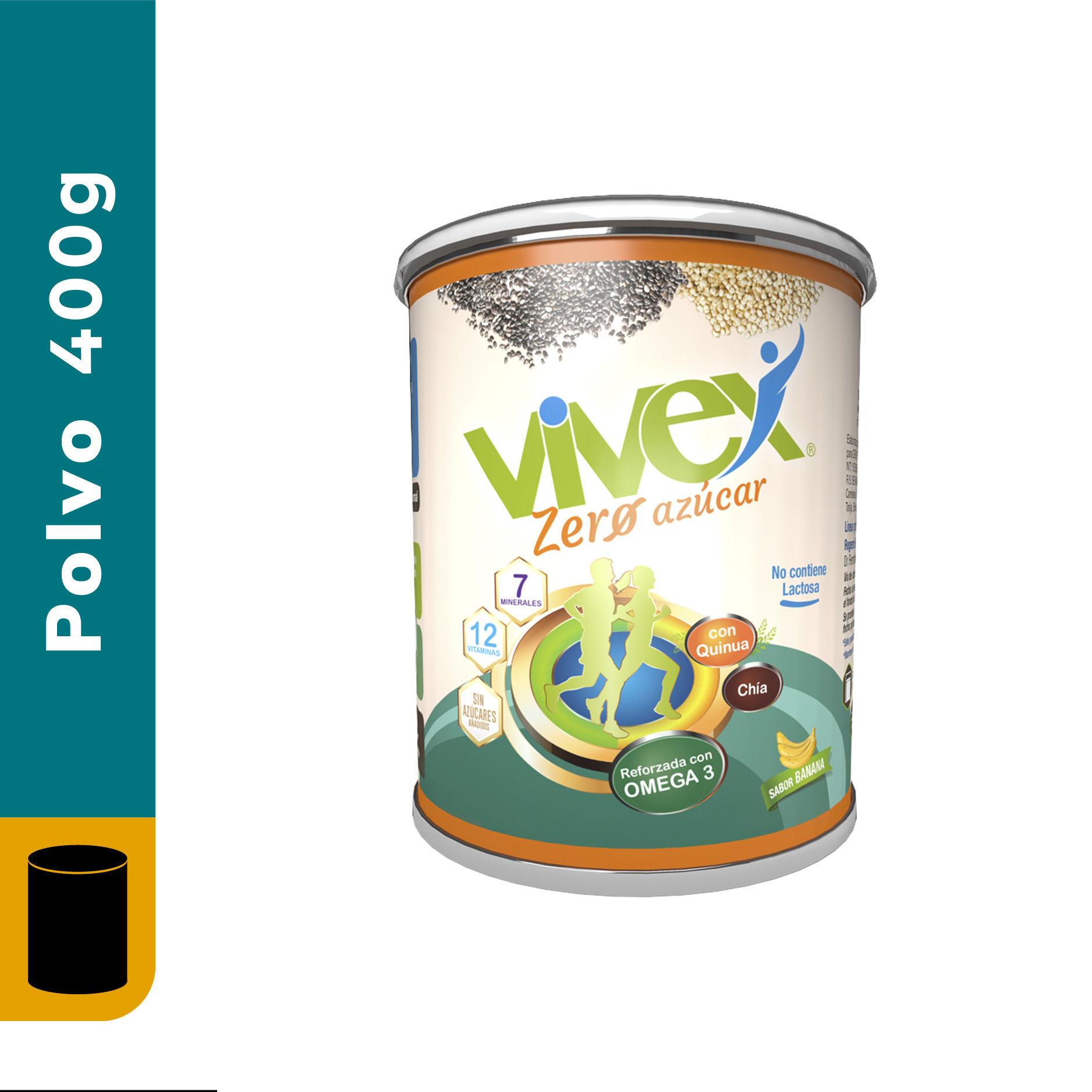 VIVEX ZERO 400 G SABOR BANANA